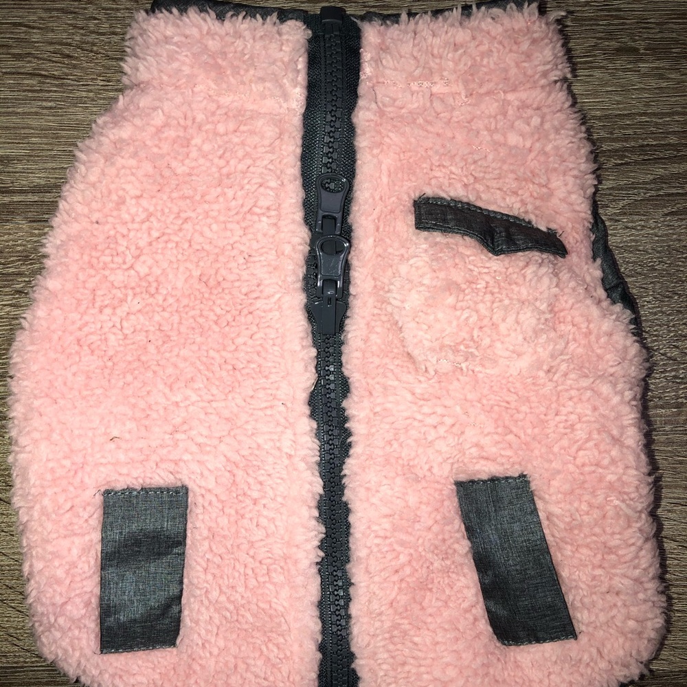 XS Pet Pink Sherpa Jacket (dogs, cats)